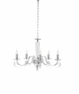 LAMP CHERUBINI 5 LUCI CRIST-CROMO_3271